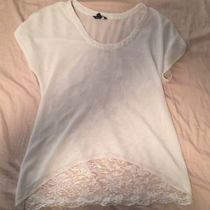 White Lace Naked Zebra Shirt